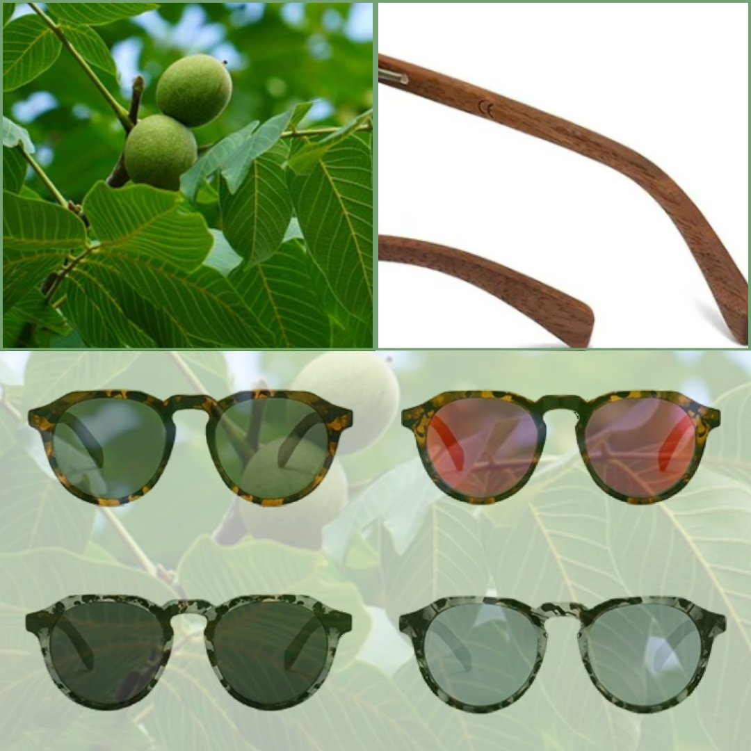 NOCE - Occhiali da sole in legno di noce - Unisex - UV 400 - Polarizzati