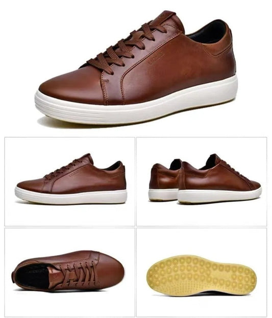 PORTOFINO - Men - Soft trend Business Sneakers in cuoio.