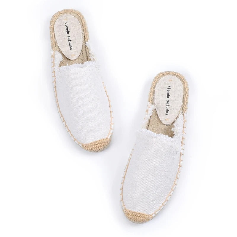 MONTEROSSO - Espadrilles Frauen ausgefranste Pantolette